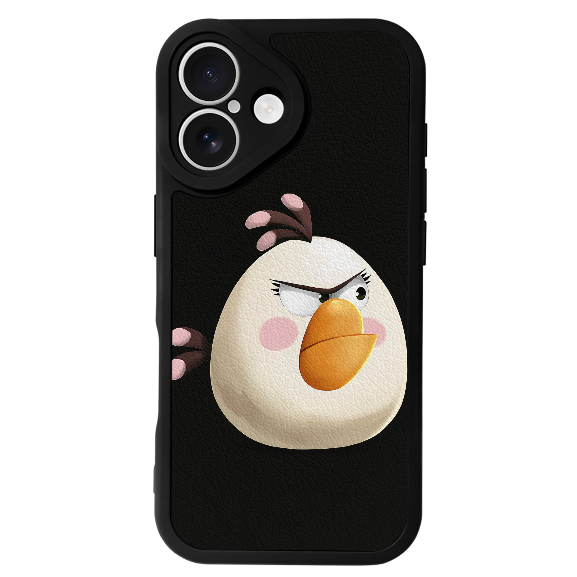 （画像用） Angry Birds アングリーバード 【iPhone 16シリーズ対応】シリコンスマホケース（レザー調） 材質：シリコン